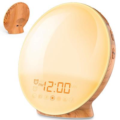 China Wireless Smart Wake Up Sunrise Light Alarm Clock For Kids Adults Bedrooms for sale