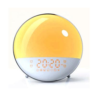 China Smart Led Radio Kids Wake Up Light Next Generation WiFi Electronic Alarm Clock, Simulated Sunrise, Voice Control for sale