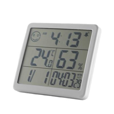 China Modern Indoor Dry Electronic Digital Thermometer Household Thermometer Hygrometer Alarm Clock Date Timing and Household Hygrometer for sale