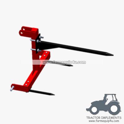 China Tractor implements 3point bale spear tine for sale