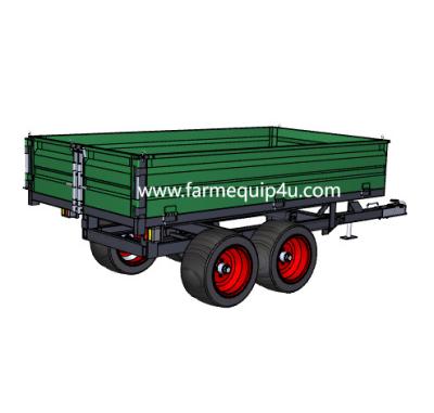 China Farm Trailer With Swing Tailgate,Farm transport tractor tow behind trailer,sansen Trailer,farm machinery manufacturer for sale