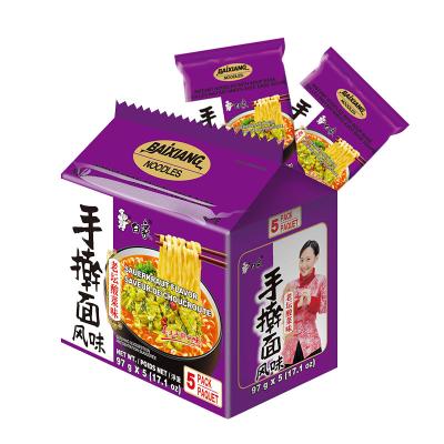 China Natural Beef With Sauerkraut Flavor Bargain Price Health Instant Ramen Noodle Large Volume With Good Taste for sale