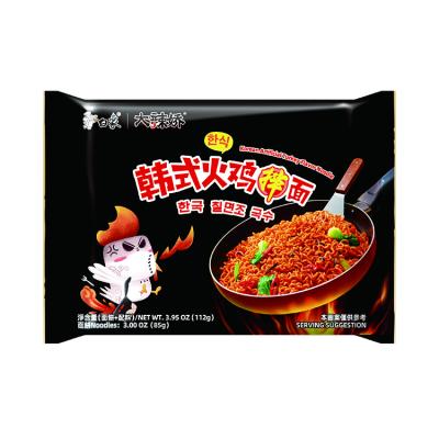 China BaiXiang Style Bag Korean Hot Spicy Fast Food Chicken Natural Hot Selling Instant Noodle for sale