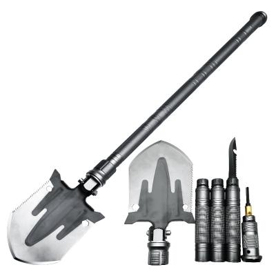 China Outdoor garden tools camping defense safety tool folding shovel military folding shovel D-shovel for sale