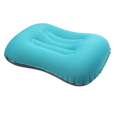 China PORTABLE Soft Waterproof Ergonomic Outdoor Ultralight Compact Compressed Inflatable Neck Camping Pillow for sale