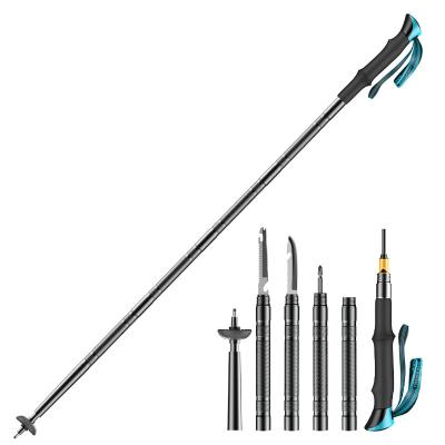 China Lightweight Durable Multifunctional Camping Tactical Outdoor Walking Trekking Poles Hiking Poles for sale