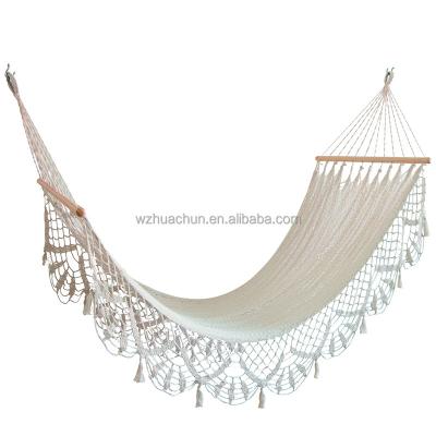 China Camping Outdoor Wooden Tree Hammock Rope Furniture /jungle Hammock Stand for sale