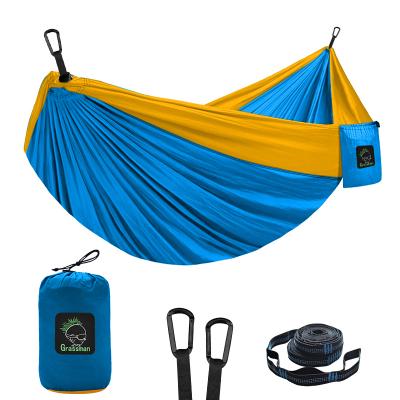 China Lightweight Durable Promotional Hammock 2 Person Hammock Folding Picnic Camping Traveling Hammock for sale