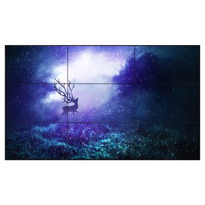 China LED Light Up 46 49 55 65 Inch Bezel 2x2 3x3 4x4 LCD Display 4K Video Ultra-Narrow Indoor Advertising Splicing Wall Backlit Screen With LED Light controller for sale