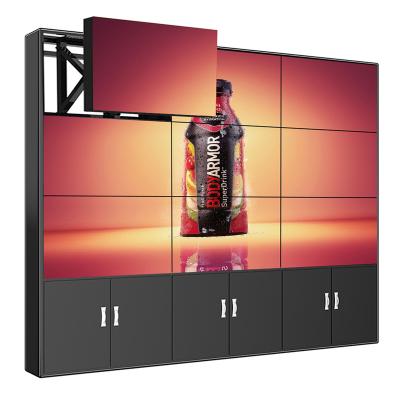 China Wang Brothers 55 Inch 3.5mm TV 3x3 4X4 LCD Display Panel CCTV Advertising System Backlight Screens LCD Video Wall for sale