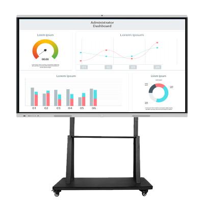 China Education 85 Touch 95 Inch Large Infrared Smart Board Screen LCD Large Live Streaming Interactive Mobile Whiteboards With Certificate for sale