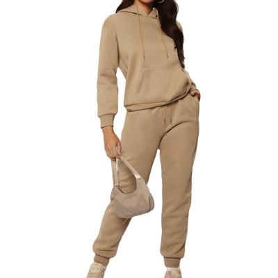 China Autumn Winter Two Piece Women Anti-pilling Sweatsuit Pants Two Piece Set Hoodie Long Sleeve Set Women Two Piece Tracksuit for sale