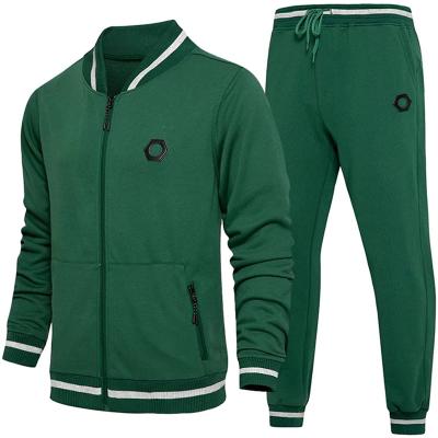 China 100% Men's Sportswear Suit Two Piece Running Suit Custom Made Polyester Men's Sportswear Fitness Suit QUICK DRY for sale