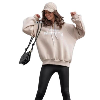 China Wholesale Anti-wrinkle OEM design embroidery hoodie plus small pullover pocket loose cut custom hoodie for women for sale