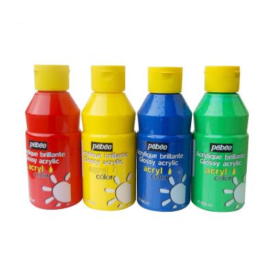 China Bright Color Pebeo Purity 22 Colors 250ml Wholesale Non-Toxic Art Acrylic Paint Set For Children Kids for sale