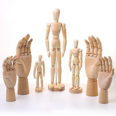 China Comic Sketch and Art Drawing Mikailan - 14/15/20/30/40cm Hand and Body Artist Wooden Dummy for Comic Sketch and Art Drawing for sale