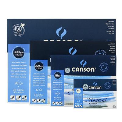 China Canson Montval watercolor paper sketchbook rough and smooth protection 185g 300g m2 area for sale