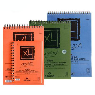 China Canson XL series 70/90/150/160/180/300/g m2 professional artist sketchbook watercolor book marker medium book of rough and fine grain surface for sale