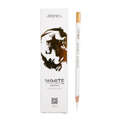 China Highlighter Sketching Marie Art Highlight Sketch Charcoal Professional Drawing Soft White Pencil C7302-W for sale