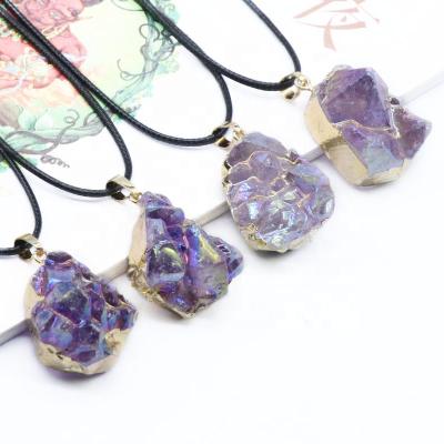 China Amethyst Plated Pendant by 163 CLASSIQUES for sale