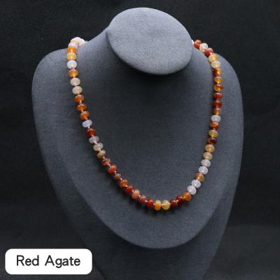 China Wholesale Ordinary Gemstone Woman Necklace Aventurine Tiger Eye Necklace For Anniversary Wedding Gift for sale