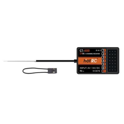 China RC Hobby HOTRC CT-600 6CH Receiver USD CT-600 Transmitter Remote Control for rc car and boat for sale