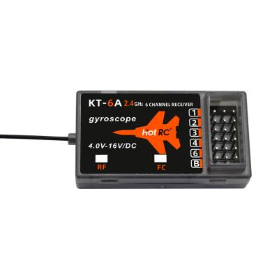 China RC Hobby HOTRC Latest Arrival 6CH Black Recovery Fast Performance Receiver For KT-6A Gyro Remote Control Receiver for sale