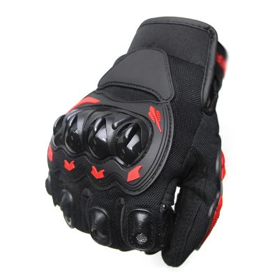 China Breathable Bike Motocross Mountain Riding Gloves Cycling PU Leather Motorcycle Gloves Anti Slip for sale