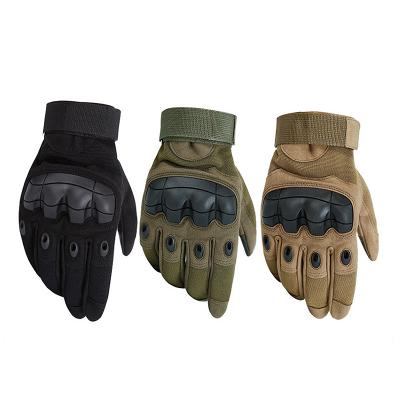 China Breathable Comfortable Motorcycle Racing Protect Mittens Military Full Finger Tactical Gloves Hard Knuckle for sale