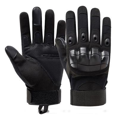 China Breathable Tactical Gloves Knuckle Hard Motor Protective Training Motorcycle Racing Full Finger Mitts for sale