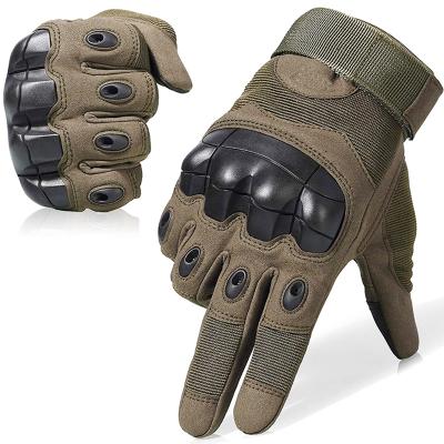 China Breathable Full Finger Hard Mittens Army Protective Training Knuckle Gloves Motorcycle Military Racing for sale