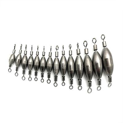 China Durable Fishing Weights Carp Leads Sinker Rolling Swivel Accessories Drop Pulled Hook Tackle for sale