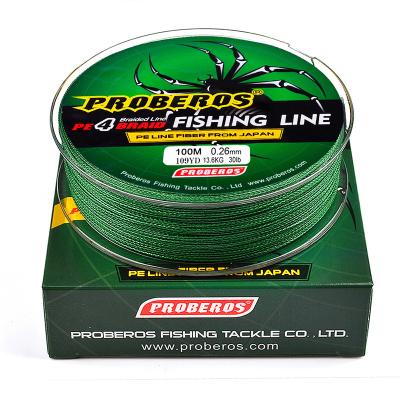 China Super 4 Braided Strong Fishing Line 100M Level PE Carp Fish Rope Multifilament Sea Rope High Tensile Fishing Tackle for sale