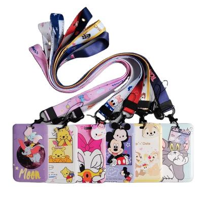 China Wholesale cheap id card holder cartoon printed lanyard with id card holder anime lanyards for sale