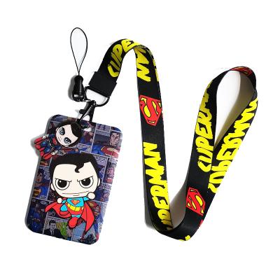 China Professional Custom ID Card Holder/School/Comic Card Holder Show Lanyards Bright Color The Avengers Cartoon Character Lanyard Polyester Neck Lanyard For ID Holder for sale