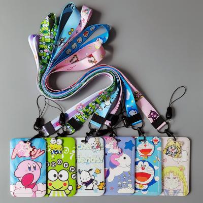 China ID Card Holder/School Show/Cartoon Lanyards Heat Transfer Printed ID Card Holder Lanyard Neck Strap Color Cartoon Sailor Moon Luminous Lanyard for sale