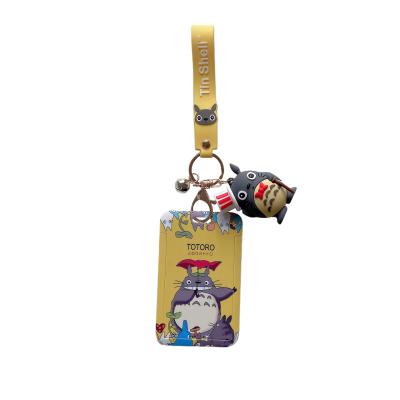 China Japan style advertising hardback Japanese UV printing backing in public transportation cartoon character totoro pendant keychain cartoon character for sale