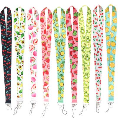 China Promotion Fashion ID Card Holder/Cute Key Holder/Fruit Lanyard For Neck Key Strap For Card Badge Hang Rope for sale