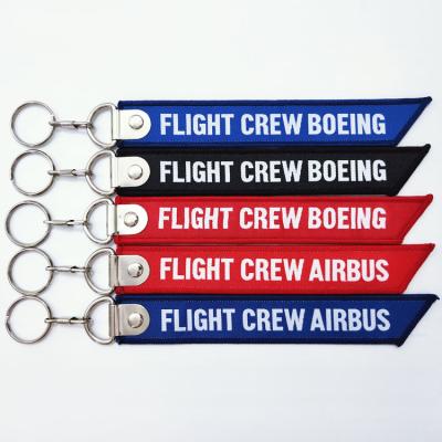 China Wholesale Key Holder Embroidery Key Rings For Cars Cyclists Airbus Boeing Smart Key Chains Keys for sale