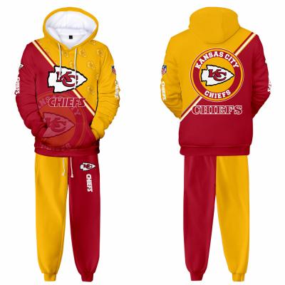 China Anti-Wrinkle Hoody Sport Football Team Logo Custom Design Pullover NFL Lightweight Set for sale