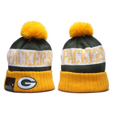 China COMMON Cotton Knitted Beanie Hats OEM Fabric NFL Cashmere Football Team Sports Warm Hat Unisex Style for sale