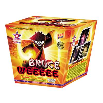 China A6253 BRUCE WEEEE 200G CAKE outdoor fireworks made in china AFSL 210*190*170mm high quality wholesale for sale