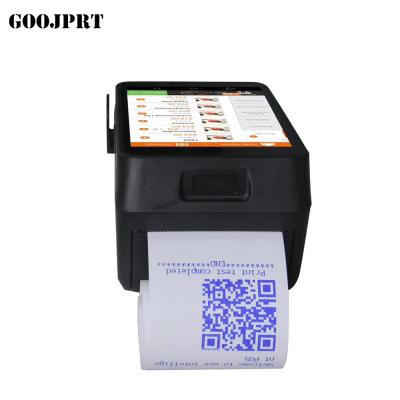 China Android 6.0 Pda Printer Device And Qr Code Scanner Built-in Black And White POS Mobile Terminal Handheld Pda Computer for sale