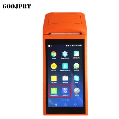 China Android6.0 Smart Computer POS Handheld Mobile Terminal with 4G WIFI 2D Barcode Scanner 1D Printer and Camera for sale