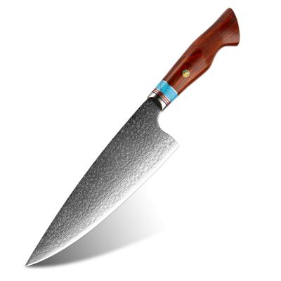 China Viable Newcomer Professional Hammer Model 67 Layers VG10 Damascus Steel Chef Knife for sale