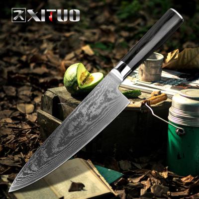 China Viable XITUO VG10 Damascus Japanese Chef Knife Ultra Sharp 67 Layers Stainless Steel Knife Sashimi Cleaver for sale