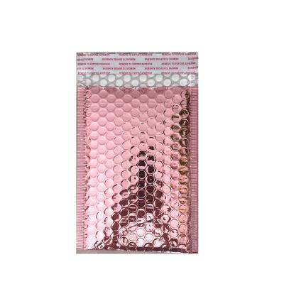 China Custom Bubble Clothing Drop Film Package Mailer Bag Recyclable Pink Pearl Shockproof Self Adhesive Envelope Thickened Express Packaging for sale