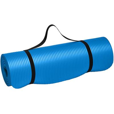 China High Elasticity Anti-tear Exercise High Density Yoga Mat With Carrying Strap for sale