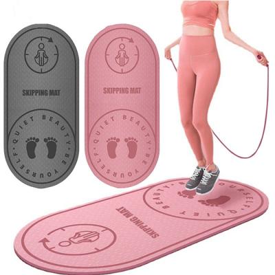 China Eco-friendly Wholesale Non-slip Foldable Multifunctional Yoga Mat Jump Skipping Rope Fitness Exercise Mat for sale