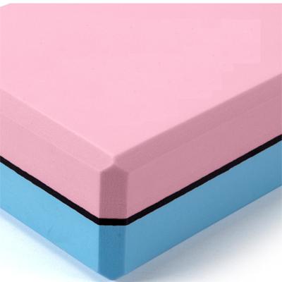 China High Quality Non Slip Double Color Yoga Block For Outdoor And Home Gym for sale